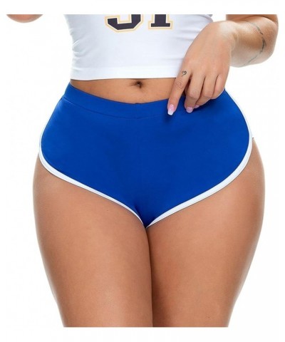 Women's Running Active Pants Gym Shorts Yoga Short Lightweight Soft Stretch Summer Slim Fit Yoga Shorts Blue $8.84 Activewear