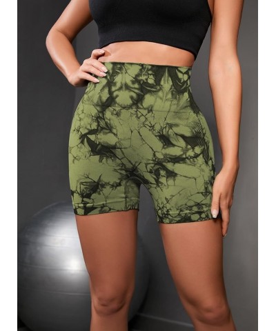 Workout Shorts for Women Scrunch Butt Lifting High Waisted Yoga Gym Seamless Booty Biker Shorts Green/Brown/Grey $17.86 Activ...