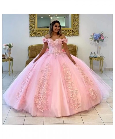 Lace Beaded Quinceanera Dresses Ball Gown Puffy Off Shoulder Tulle Prom Dresses 2023 Sweet 15 16 Dresses for Women RO076 Red ...