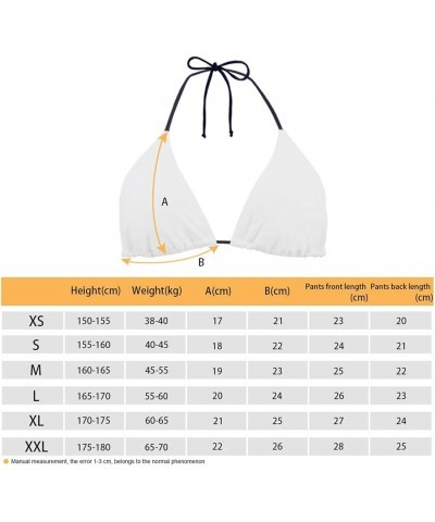 Triangle Bikini Sets for Women Halter String Tie Swimwear Bathing Suit Beach Travel Party Mushroom $12.87 Swimsuits