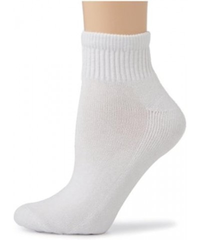 Women socks ankle quarter made in Italy 100% cotton 8 pack White $14.21 Socks