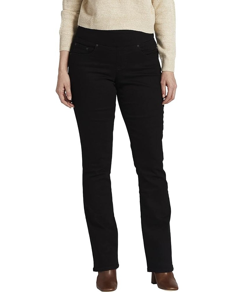 Women's Paley Mid Rise Bootcut Pull-on Jeans Black Void $27.51 Jeans