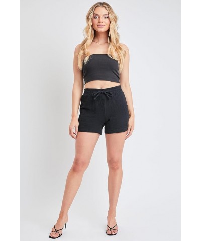 Women's High Rise Gauze Shorts Black $6.37 Shorts