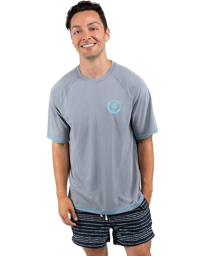 Trekker Unisex Rash Guard | Short and Long Sleeve | Great for Swimming and Surfing Gray - Short Sleeve $18.40 Activewear