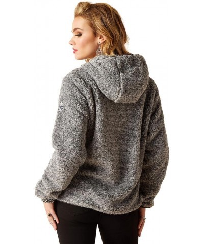 Women's Lurex Berber 1/2 Zip Hoodie Salt and Pepper $27.60 Hoodies & Sweatshirts