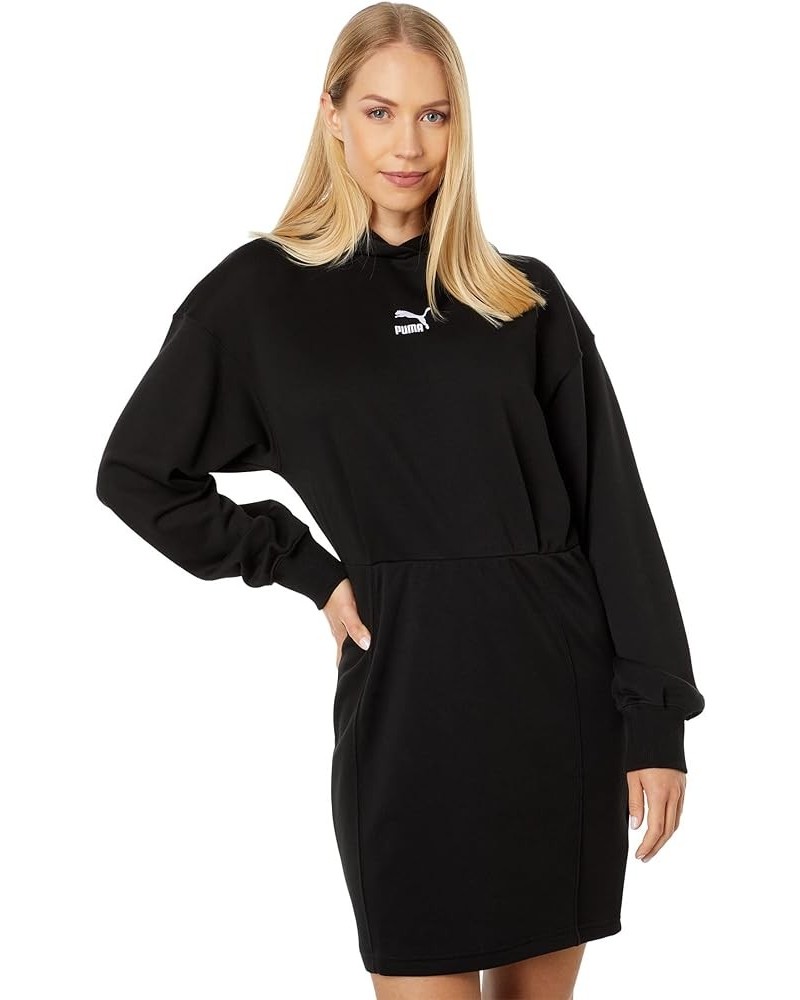 Women's Classics Hooded Dress Black $11.48 Activewear