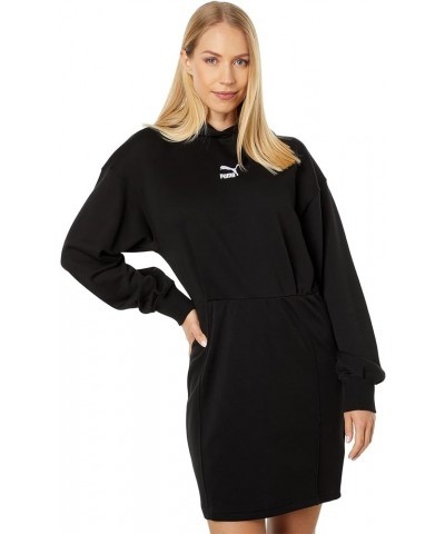 Women's Classics Hooded Dress Black $11.48 Activewear