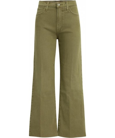 Women's The Blake Wide Leg W Raw Hem Burnt Olive $70.50 Jeans