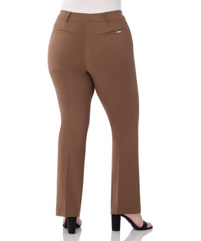 Curvy Woman Ease into Comfort Barely Bootcut Plus Size Pant (24W, Chestnut) $27.50 Pants