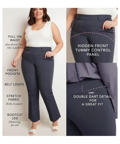 Curvy Woman Ease into Comfort Barely Bootcut Plus Size Pant (24W, Chestnut) $27.50 Pants