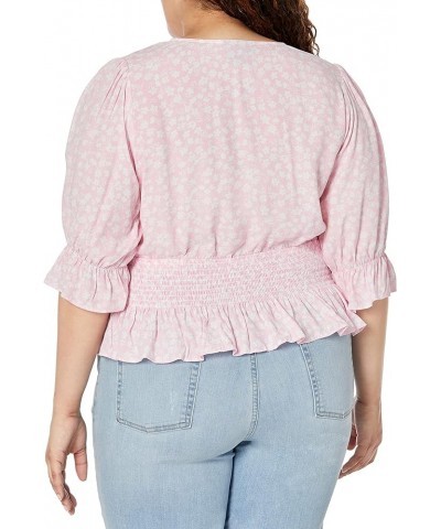 Women's Top Cecillia Pink Breezy Fl $12.91 Blouses