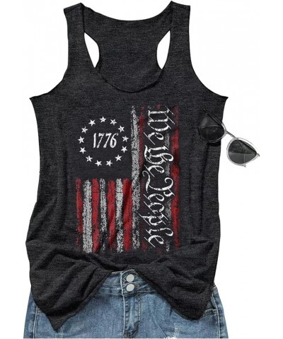 Vintage Mandala Graphic Tank Tops for Women Summer Beach Graphic Loose Tanks Vest USA Flag Vacation Racerback Tank Cami Dark ...