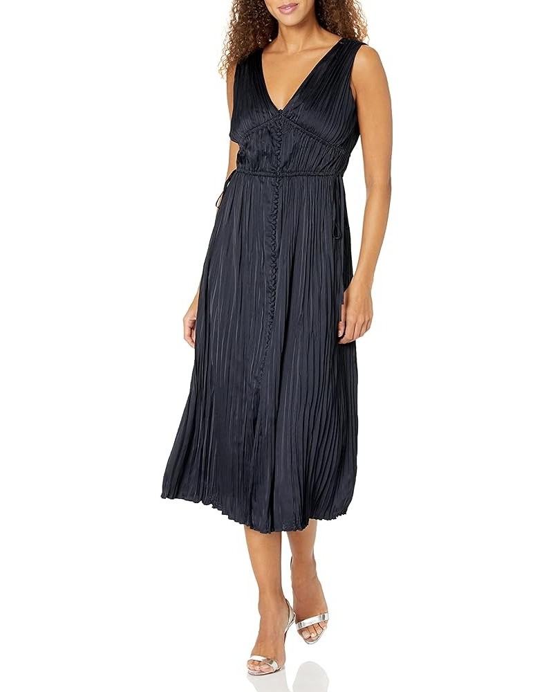 Women's Button Front Dress Dark Navy $34.46 Dresses