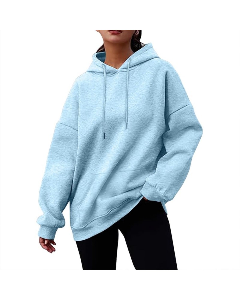 Sweatshirt For Women,2023 Fashion Trendy Basic Plain Oversized Sweatshirt,Dressy Casual Loose Pullover Long Sleeve Shirts B-s...