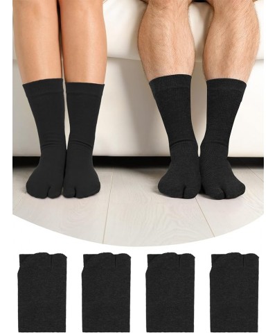 4 Pairs Flip Flop Socks Tabi Split Toe Socks Toe Socks for Men Women Supplies Black $10.44 Activewear