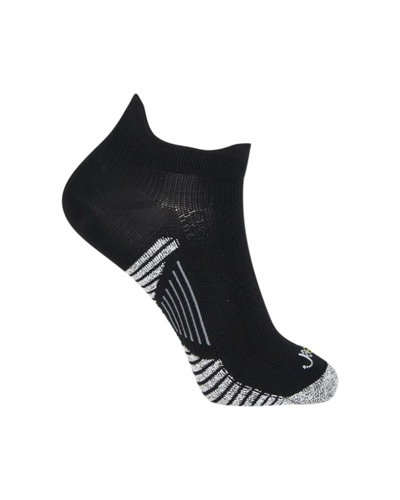 JAVIE Comfy No Show Grip Performance Compression Blister-free Athletic Lowcut Socks for Men & Women Black $9.53 Socks