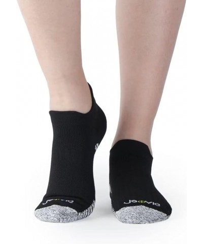 JAVIE Comfy No Show Grip Performance Compression Blister-free Athletic Lowcut Socks for Men & Women Black $9.53 Socks