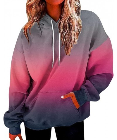 Women's Casual Loose Sweatshirt Hoodie Simple Number Graphic Long Sleeve Drawstring Pullover Oversized Fleece Sweatshirt 5 gr...