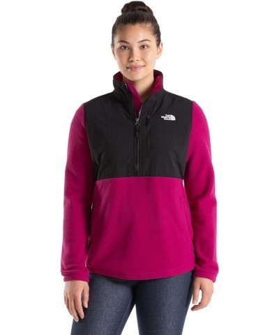 Women's Candescent Quarter Zip Sweatshirt Dramatic Plum/Tnf Black $26.98 Activewear