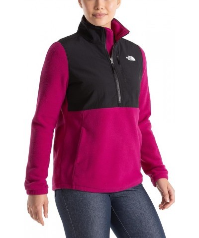 Women's Candescent Quarter Zip Sweatshirt Dramatic Plum/Tnf Black $26.98 Activewear