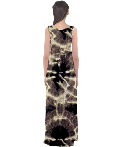 Womens Casual Long Dress Tie Dye Watercolor Boho Summer Empire Waist Maxi Dress, XS-5XL Beige Tie Dye $12.30 Dresses