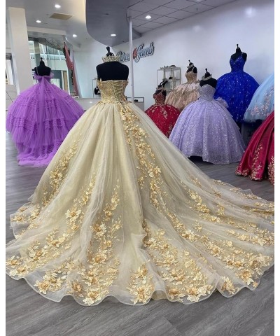 Strapless Quinceanera Dresses Ball Gown Puffy Sweet 16 Dresses for Teens Sweetheart Pegeant Gowns for Women CXL087 Plum $69.4...