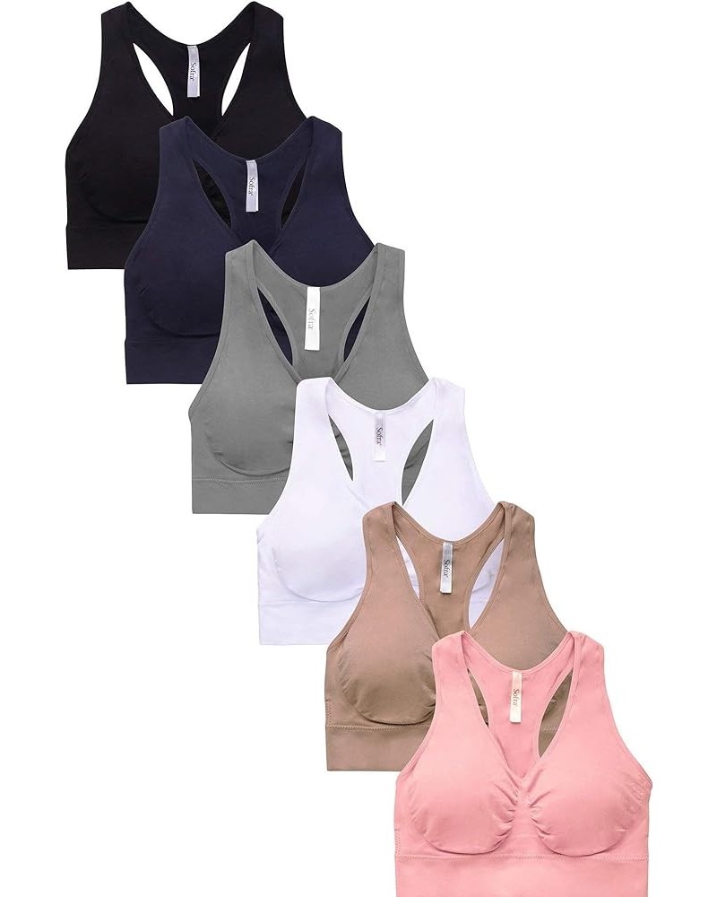 Women's 6pk Sports Bras Essentials $13.74 Lingerie