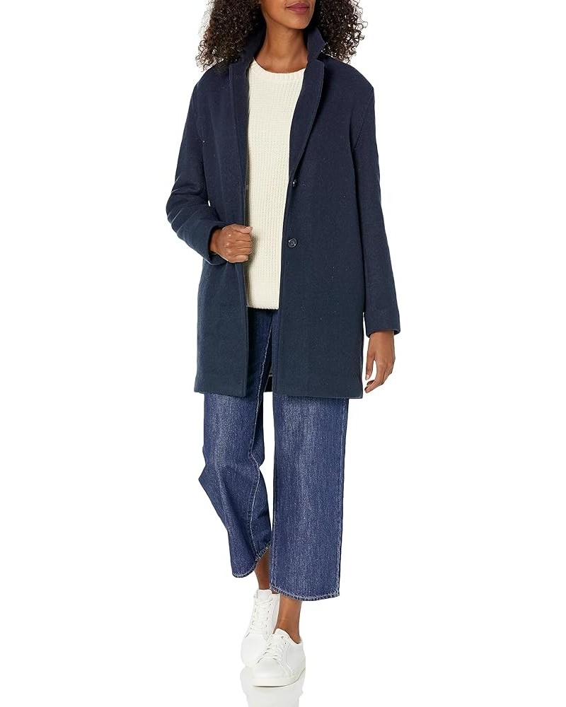 Women's Lightweight Everyday Soft Coat Navy $27.90 Jackets