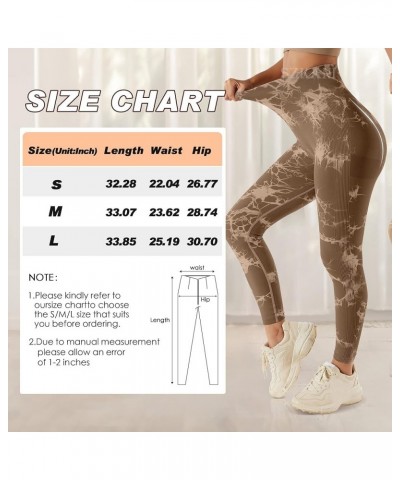 Butt Lifting Leggings for Women Booty High Waisted Workout Yoga Pants Scrunch Butt Gym Seamless Booty Tight (6f -tie Dye)-cof...