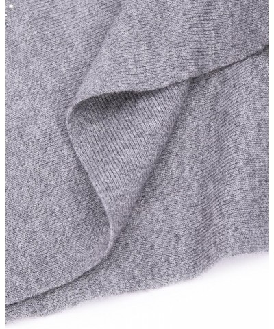 Women's Fall Winter Round Neck Batwing Sleeve Pullover Sweater One Size 824-gray $10.07 Sweaters