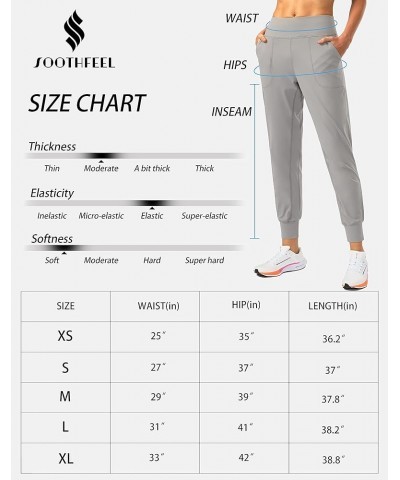 Women's Joggers with Zipper Pockets High Waisted Athletic Workout Yoga Pants Joggers for Women Regular Brown $15.75 Activewear