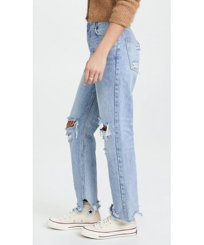 Women's Tapered Baggy Boyfriend Jeans Mid Century Blue $37.40 Jeans