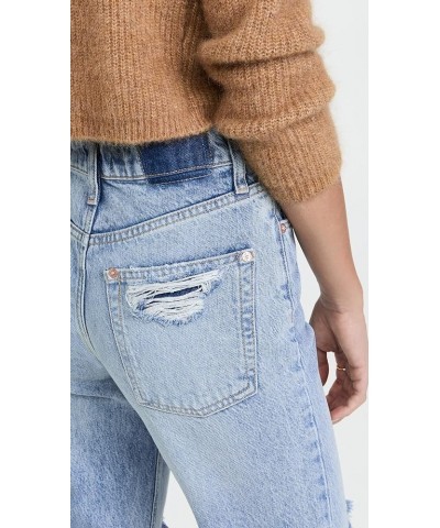 Women's Tapered Baggy Boyfriend Jeans Mid Century Blue $37.40 Jeans