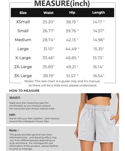 Women's Shorts Casual Summer Drawstring Comfy Elastic High Waist Running Shorts with Pockets Rosered $10.79 Activewear