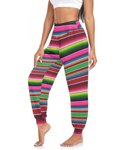 Women's Yoga Pants Comfy Workout Sweatpants Harem Pants with Pleated Waistband Harem Pants Multi $10.56 Activewear