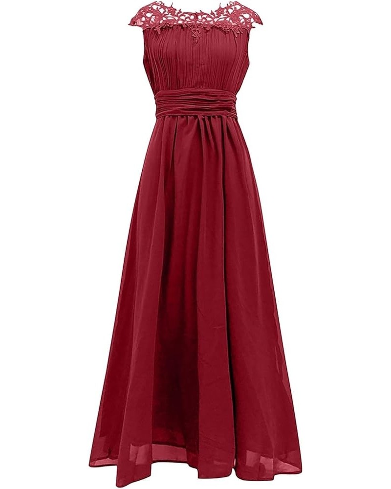 Womens Wedding Guest Dress Short Sleeve Formal Dress Elegant Prom Gowns Classy Brideamaid Maxi Dress A Line Dresses Wa1-red $...