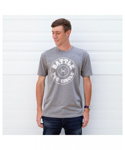 Wrestling Battle in Circle Short Sleeve T-Shirt | Wrestling Tee | Youth and Adult Sizes Youth Gray $18.14 Tops