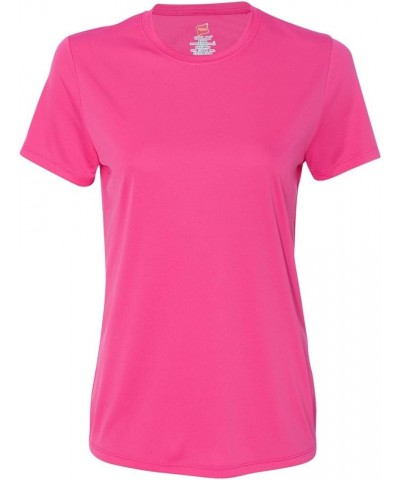 womens Cool Dri Short Sleeve Performance Tee 2pk,wow Pink $12.26 Activewear