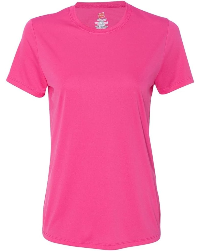 womens Cool Dri Short Sleeve Performance Tee 2pk,wow Pink $12.26 Activewear