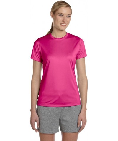 womens Cool Dri Short Sleeve Performance Tee 2pk,wow Pink $12.26 Activewear