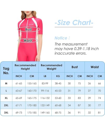 Teen Girls Lady One Piece Swimsuit Full Body Surfing Suits UPF 50+ Sun Protection Rash Guard Zipper Dive Skin Sunsuit Short S...