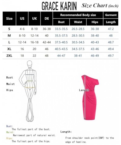 2024 Women's One Shoulder Cocktail Dresses for Evening Party Bodycon Midi Dresses White $22.00 Dresses