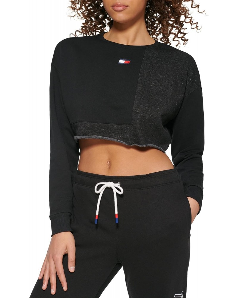 Women's Long Sleeve Logo Pullover Sweatshirt, Black, Small $22.15 Hoodies & Sweatshirts