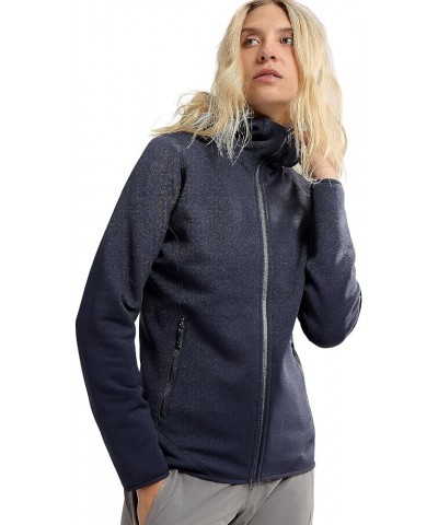 Kyanite Hoody Women's | Durable Stretch Fleece Layering Hoody Black Sapphire $66.60 Activewear