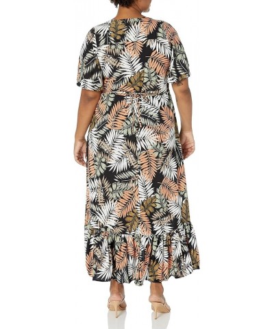 Women's Plus Size Maxi Sasha Fltr SLV Palm $19.19 Dresses