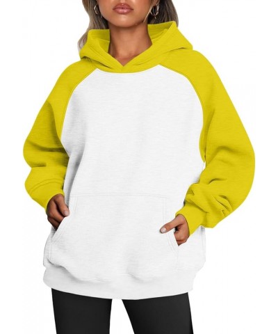 Women's Long Sleeve Hoodies Casual Color Block Sweatshirt Overszied Pullover Tops with Pocket 2023 Fall Clothes E $11.99 Hood...