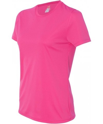 womens Cool Dri Short Sleeve Performance Tee 2pk,wow Pink $12.26 Activewear