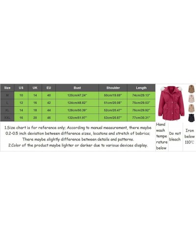 Trench Coat for Women 2023 Women Daily Winter Coat Lapel Collar Jacket Vintage Thicken Coat Belted Wool Coats A3-a $25.66 Coats