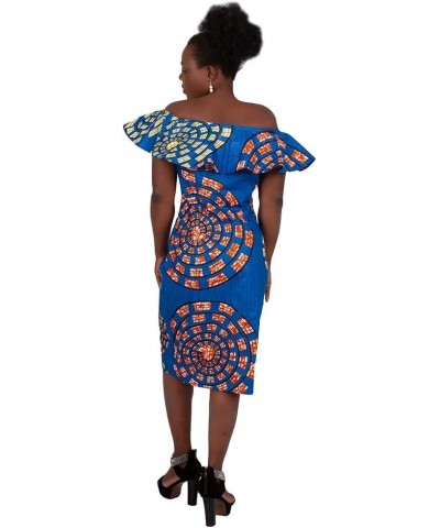 Africa Dresses for Women Dashiki Off The Shoulder African Dress Bazin Plus Size Traditional African Clothing Cl4 $26.79 Dresses