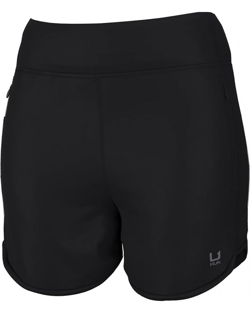 Cedros, Quick-Dry Performance Fishing Shorts for Women Solid - Black $25.64 Activewear